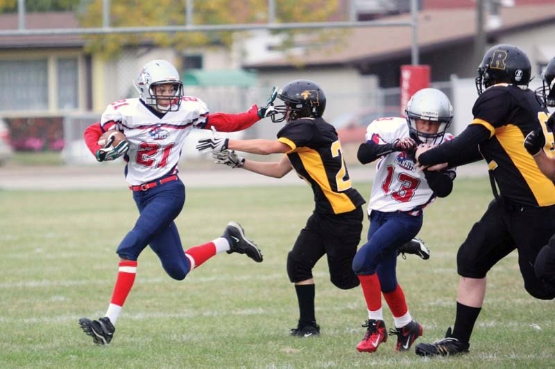 The Bonnyville Bandits beat the Cold Lake Royals in the Wheatland Bantam Football League&#8217;s playoff semifinals this past Saturday in Cold Lake.