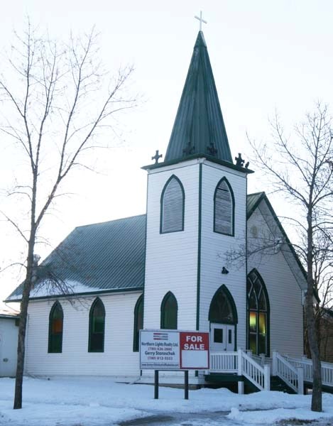 The St. James Anglican Church sits for sale in Bonnyville