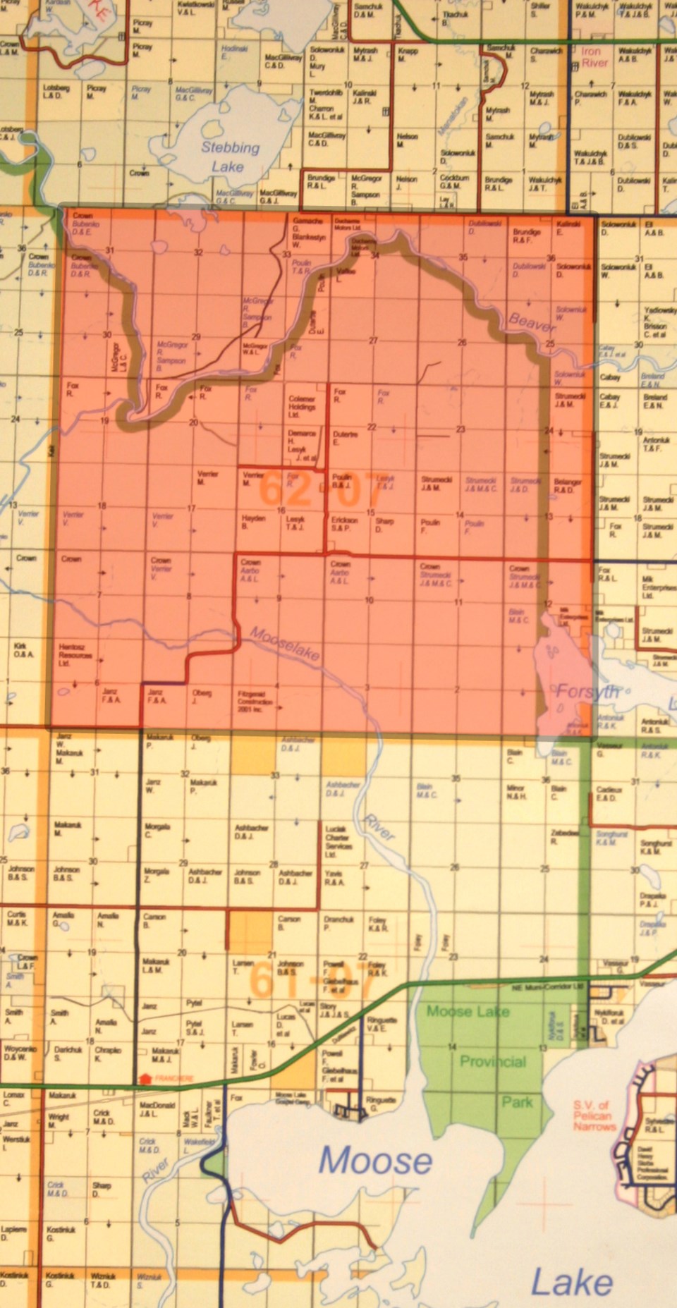 The voluntary evacuation notice is for residences in the highlighted area.