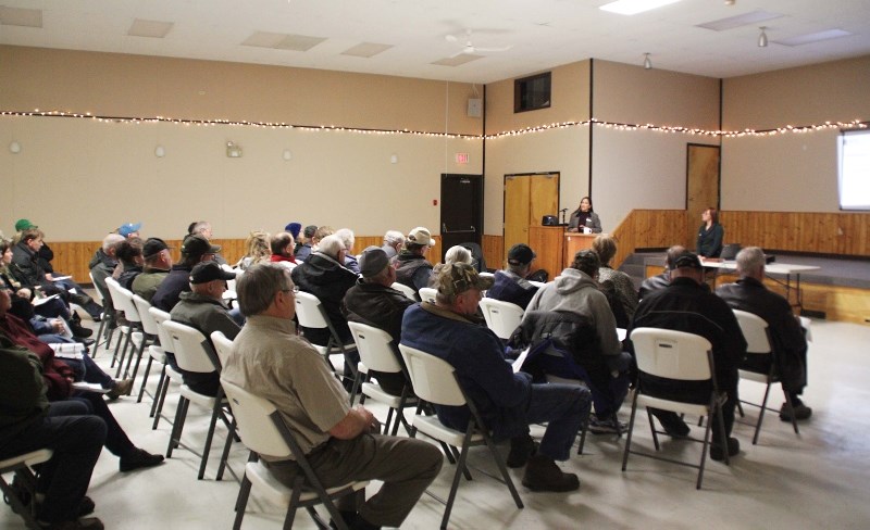 It was a full house at Willow Prairie Hall in La Corey last Wednesday, as the Alberta Utilities Commission made a presentation informing residents about the process involved
