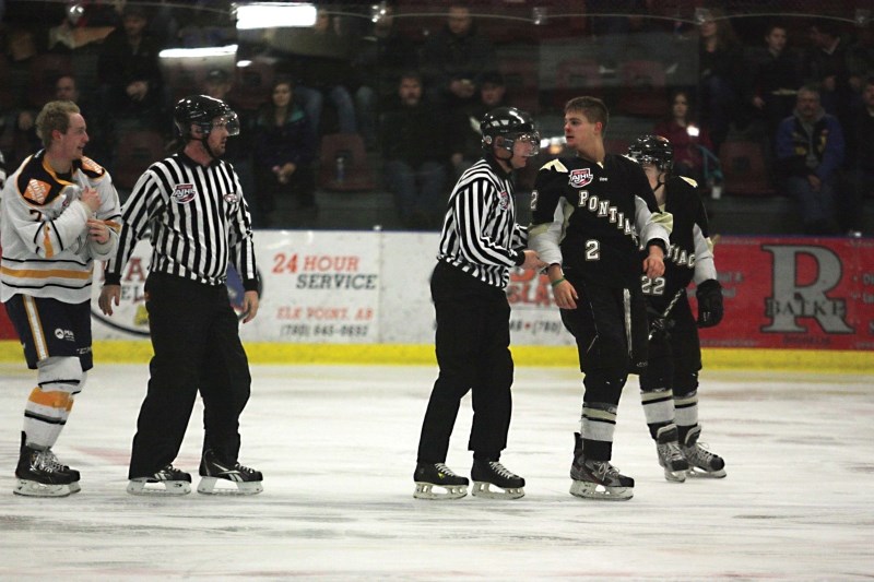 Bonnyville Jr. A Pontiacs 16-year-old defenceman Aaron Irving won one of the few battles in which his team came out on top of last weekend, as the Pontiacs lost 4-1 to the