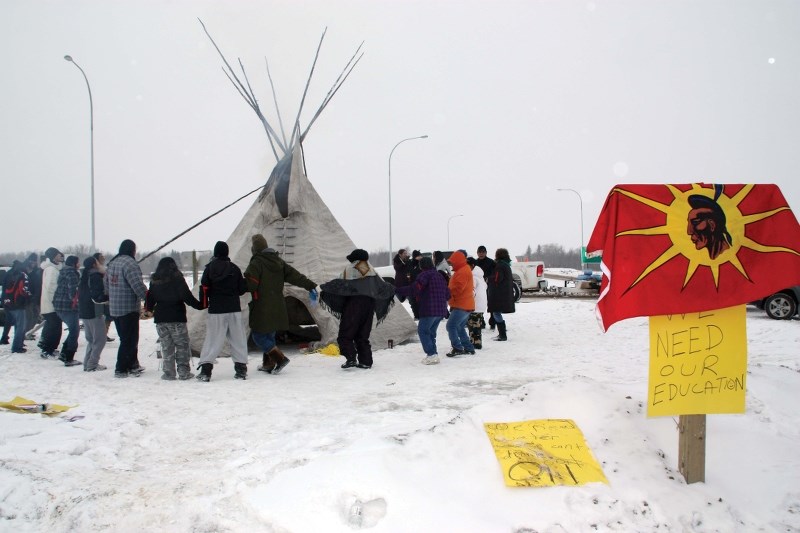 About 40 people from Cold Lake First Nations, Frog Lake First Nation, Elizabeth Metis Settlement, Kikino Metis Settlement and surrounding communities braved the chilly