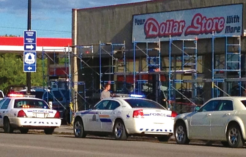 RCMP investigate an armed robbery at the Dollar Store in Bonnyville that took place on July 24. A suspect was apprehended by Cold Lake RCMP soon after the incident, which led 