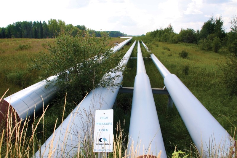 CNRL pipelines just outside the Cold Lake Air Weapons Range.