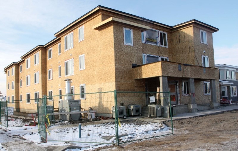 The three-storey independent living re-development at Bonnylodge. The project is expected to be complete June 1, 2014.