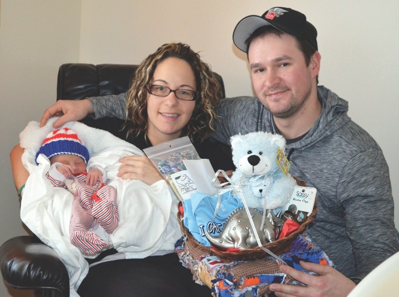 Yvan and Joanie Levasseur welcomed baby Félix into the world on Jan. 1 who became the Bonnyville New Years baby of 2014.