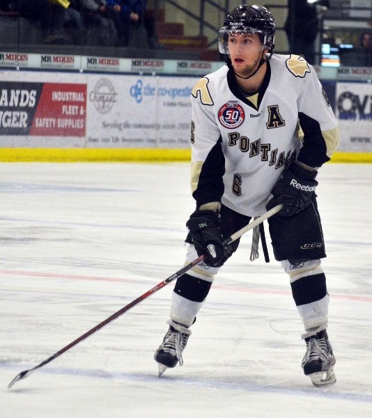 Bonnyville Jr. A Pontiacs defenceman Redford Swan spent his entire four-year junior hockey career manning the Pontiacs blueline.