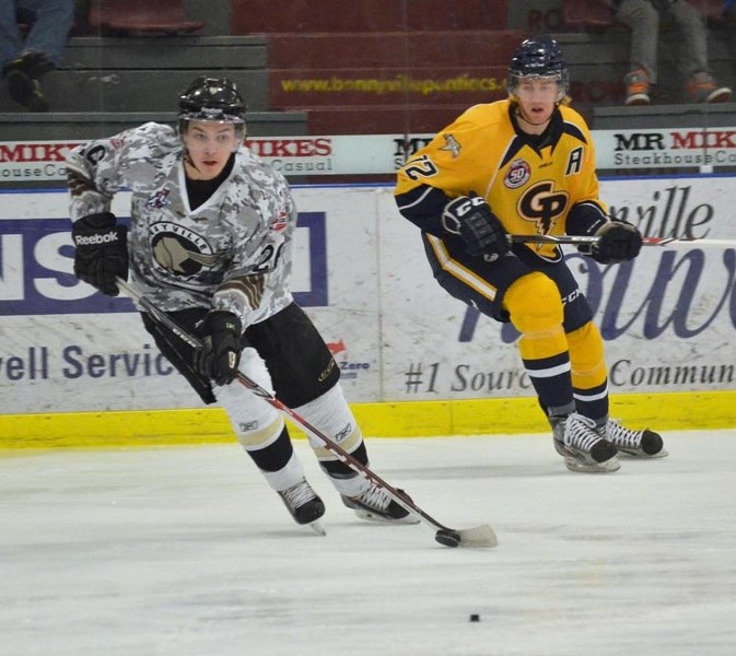 Kyler Hehn leads a group of AJHL sophmores that will be counted on the provide leadership on a young Pontiacs squad this season.