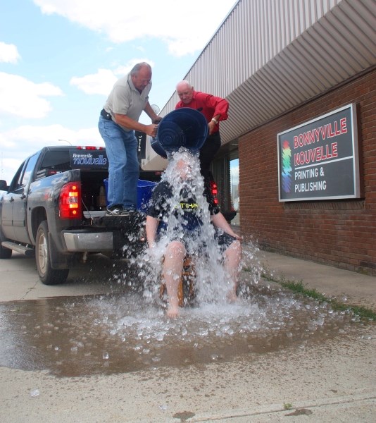 Mike Pickford takes the ALS Ice Bucket Challenge.