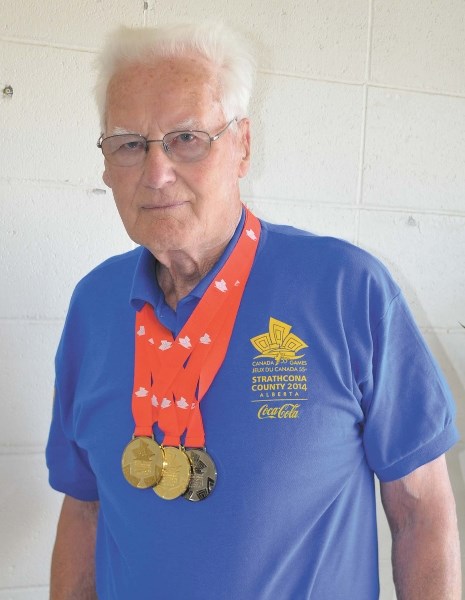 Ninety-one year old Willie McGregor captured two golds and a silver at the Canada 55+ Games In Strathcona Country at the end of August.