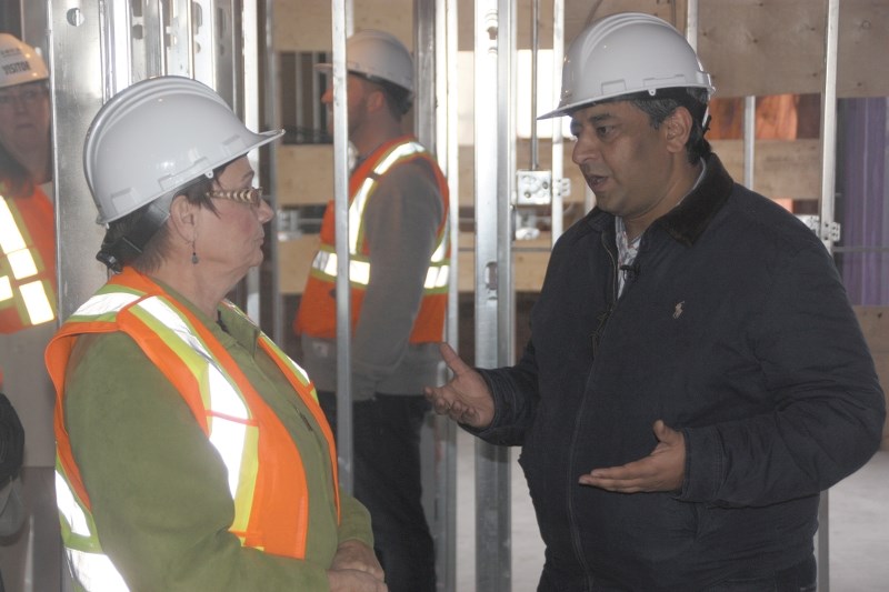 Dr. Chander Gupta, the man funding the new radiology clinic in Cold Lake chats to MLA for Bonnyville &#8211; Cold Lake Genia Leskiw about his plans for the facility