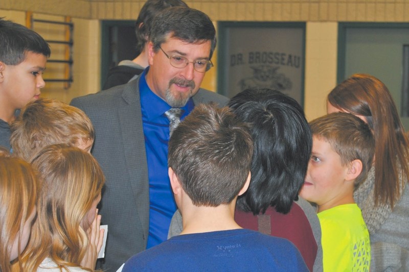 Mayor Gene Sobolewski and the rest of Council held a special Town Council meeting at Dr. Brosseau last week to help teach students about municipal government.