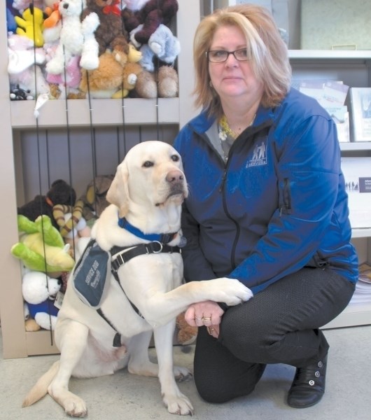 Odie was trained by Dogs with Wings and first joined the Bonnyville Victim Services Unit in June 2014.