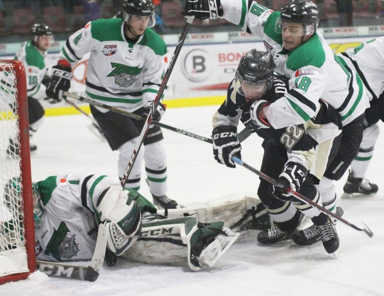 The Bonnyville Pontiacs and Drayton Valley Thunder will meet up in the first round of the AJHL playoffs. Series begins Thursday night in Bonnyville.