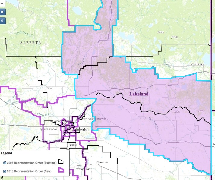 The new federal Lakeland riding will not encompass all of the MD, including Fort Kent and Ardmore.