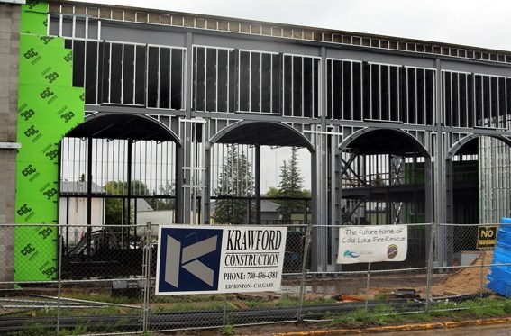 The new downtown fire hall in Cold Lake is one-third complete. It is expected to be finished by May 2016.