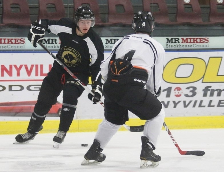 Bobby McMann and Team Black were thumped 5-1 by Team White in the Pontiacs annual intrasquad game on Monday night.