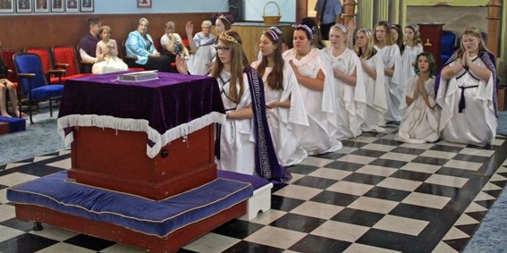 Three girls were initiated into Job&#8217;s Daughters at the Cold Lake Masonic Lodge on Nov. 28.