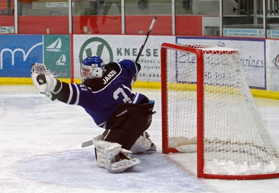 Cold Lake Ice goaltender Cody Janzen had a stellar performance over the weeken, making 104 saves in the team&#8217;s three victories.