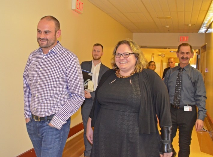 Health Minister Sarah Hoffman took a tour of the Bonnyville Covenant Health Centre on March 30.