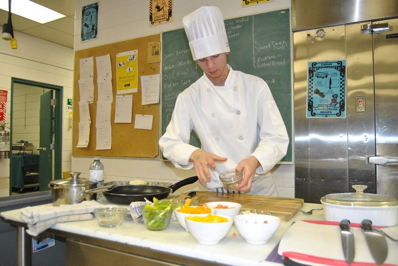 Cold Lake High School student Austin Rehman-Stenz captured first place at the Skills Alberta zone culinary competition in Lac La Biche.