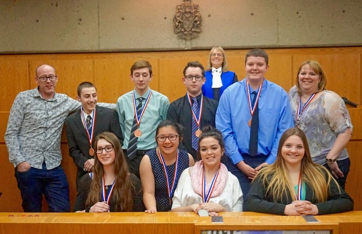 The CLHS law team attended a mock trail tournament in Edmonton on April 16.