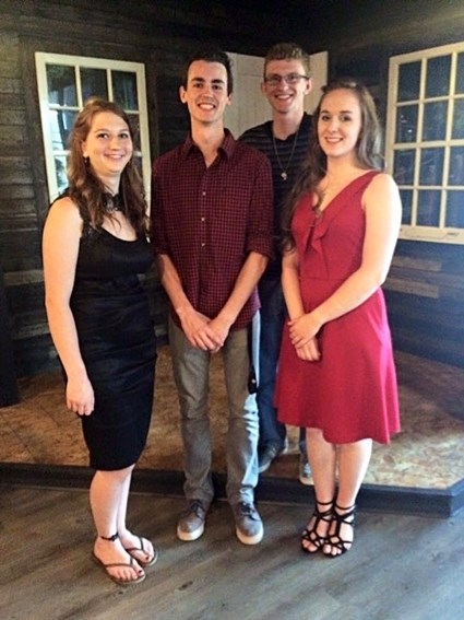 Leader of Tomorrow award winners Arielle Hiar, Ammon Kozlow, Jordan Mattice and Jennifer Green.