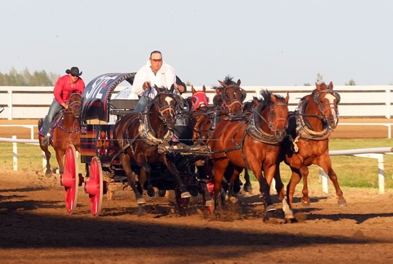 For a second consecutive year, Luke Tournier earned the title of Bonnyville chuckwagon champion with a total time of 5:02.69 after the four-day races