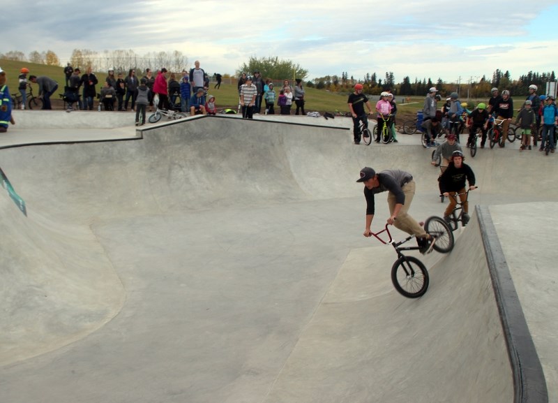 The local skateboard park could very well be the sight of a mural that would showcase the city in a bright, and creative way.