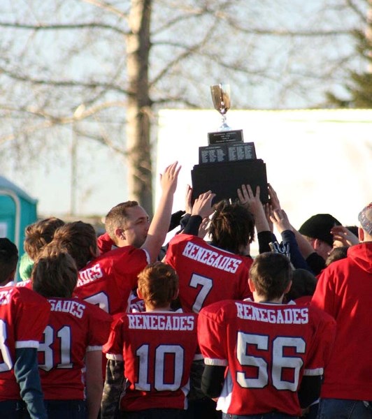 The Bonyville Renegades celebrate an impressive season with a provinicial championship.