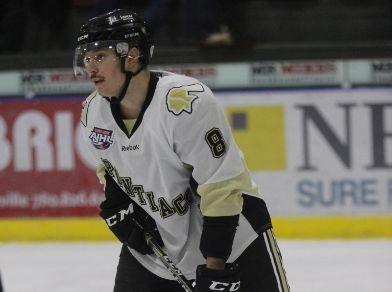 Luke Israel is a member of the Pontiacs and has travelled over 30 hours to play for the Pontiacs. He is billeting with Sharon Albers.