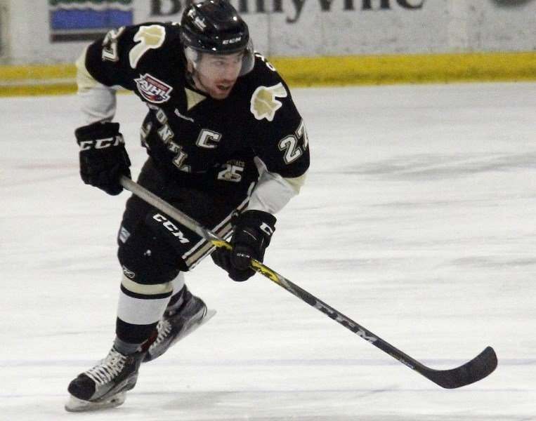 Pontiacs captain Ryan Symington won the 2016/17 league award for most dedicated player.