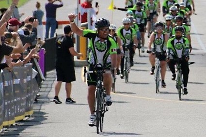 Thomas Curry, a cancer survivor from Cold Lake, joined the local group Randy&#8217;s Riders last year to participate and raise funds for the Enbridge Ride to Conquer Cancer.