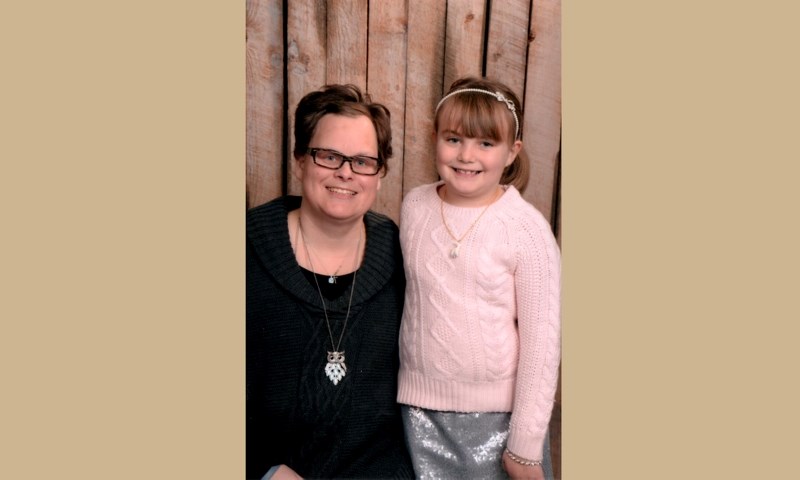 Michelle MacCormack and her daughter, seven-year-old Kaylee.