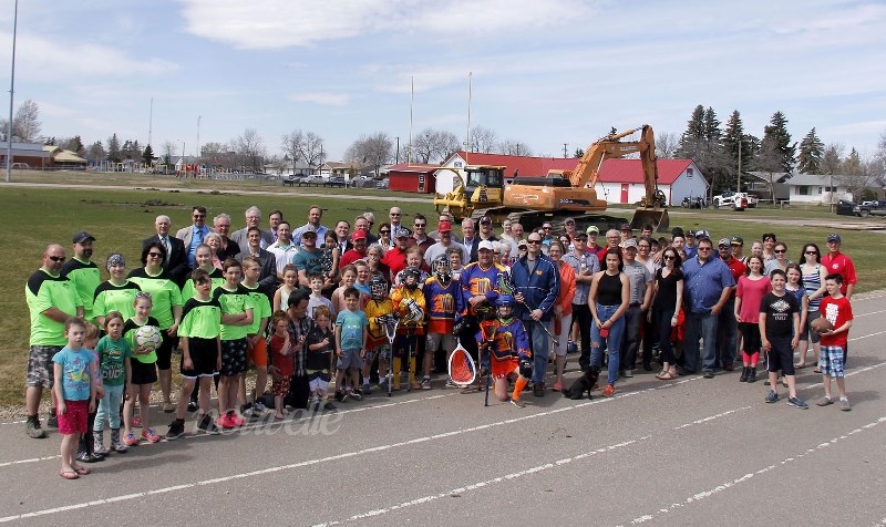 The official ground breaking ceremony for the upgrades at Walsh Field was hosted on Friday, May 5.