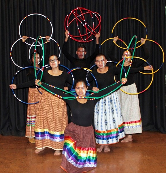 Members of the Kehewin Native Dance Theatre performed Wonska Weesakeechak at the Lyle Victor Albert Centre on Thursday, Aug. 3.