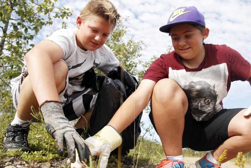 Pelican Point is looking a little cleaner thanks to the volunteers who took part in a shoreline clean-up on Thursday, Aug. 10. It was hosted at Moose Lake for the first time