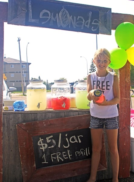Izzy Watters, 10, had a successful summer selling lemonade as part of the Biz Kids program. Her lemonade stand was a hit, as she took it to various events around the area.