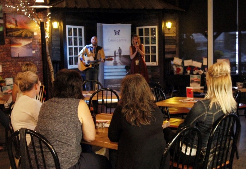 Andrea Nixon and Cody Mack perform at Beantree&#8217;s Café on Wednesday, Sept. 6 as part of the Siren Songs Tour.