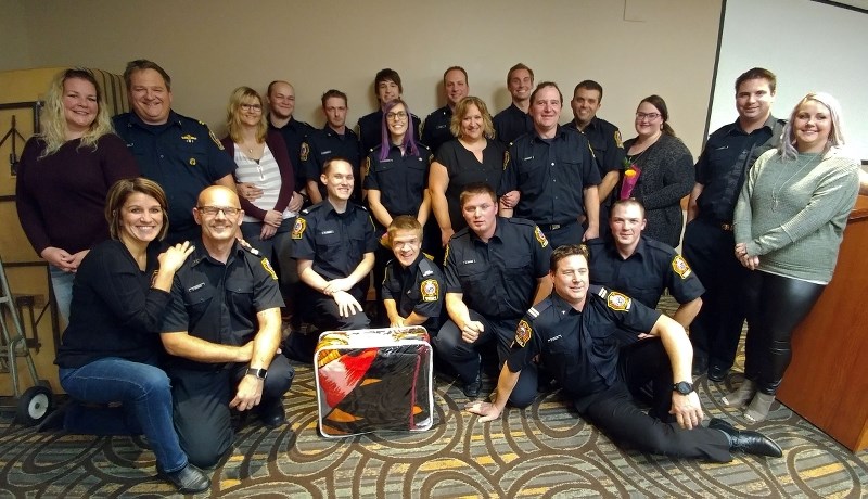 Members of the Bonnyville Regional Fire Authority received recognition during the fire department&#8217;s awards night on Tuesday, Oct. 17.
