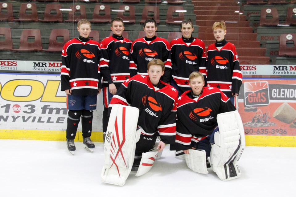 Seven of the Lakeland Panthers were part of this year&#8217;s all-star rural team. (left to right) Tyler Blocha, Kyle Uganecz, Treston Moisey, Caden Cabana, and Cameron