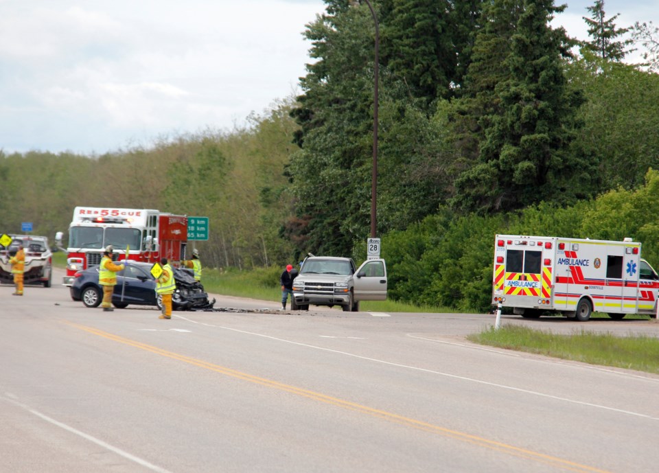 The intersection of Hwy. 28 and Hwy. 892 is a concern for the MD of Bonnyville. It has been the scene of many collisions in the past. Council has sent a letter to Alberta