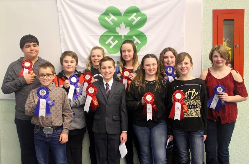 Award winners at the junior and intermediate levels celebrate their hard work.
