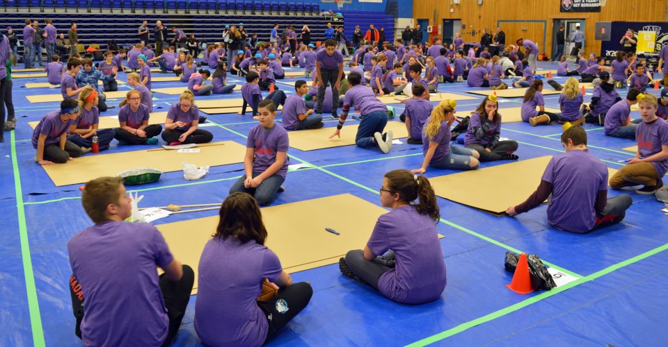 Local schools took part in the Cardboard Boat Races in Edmonton recently.