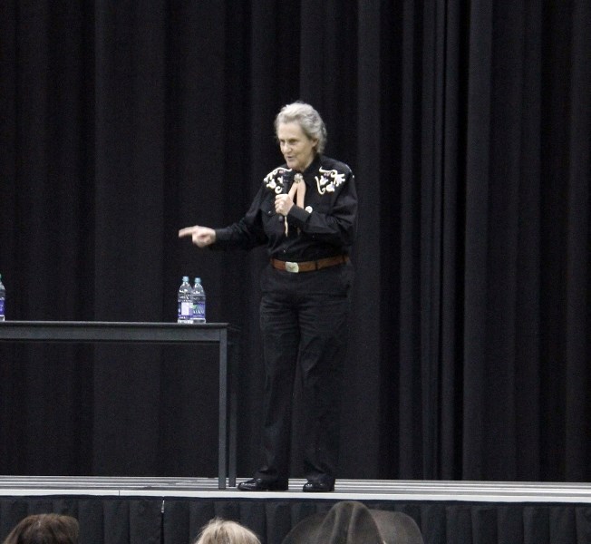 Dr. Temple Grandin spent two days in Bonnyville, thanks to the efforts of the Rednecks with a Cause organization.