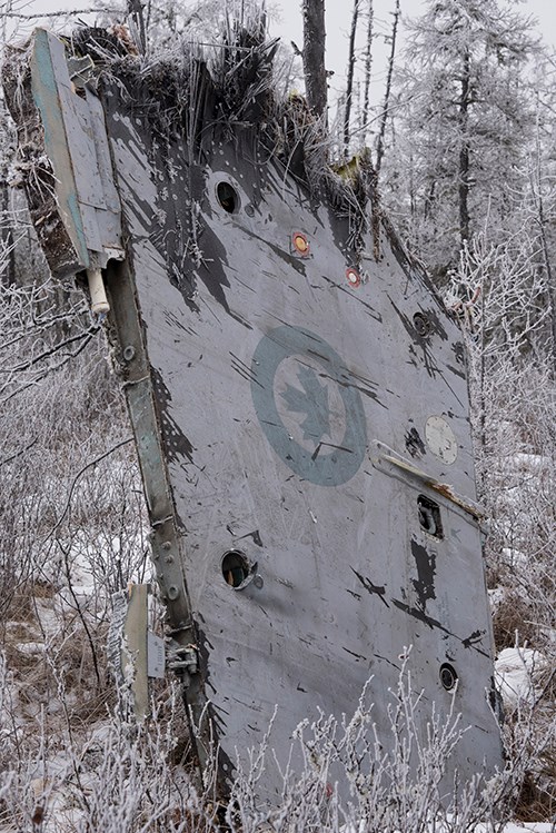  Remains of the CF-18 Hornet were found following the fatal-crash that claimed the life of Capt. Thomas McQueen. PHOTO CREDIT: Sgt. Lori Geneau