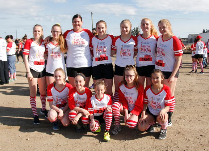  The U14 White Rhinos showed their support by taking part.