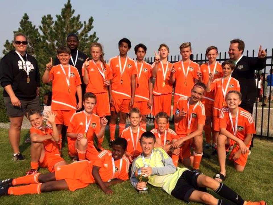  The U13 Dynamos also brought home gold in their provincial tournament.