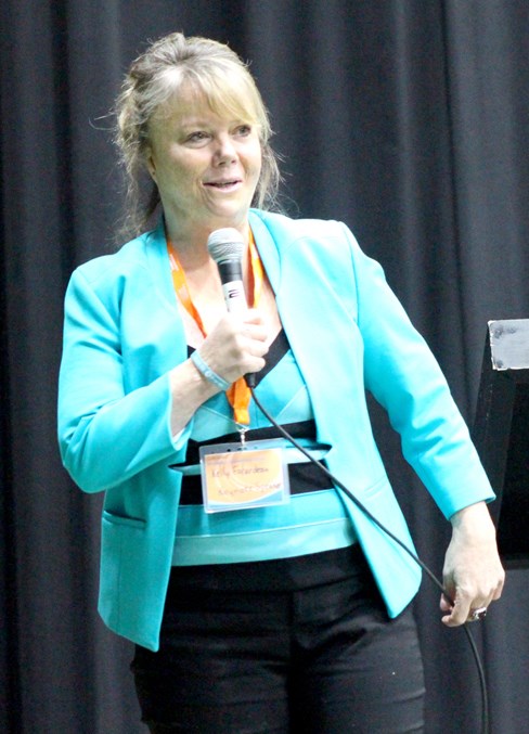  This year's keynote speaker was Kelly Falardeau.