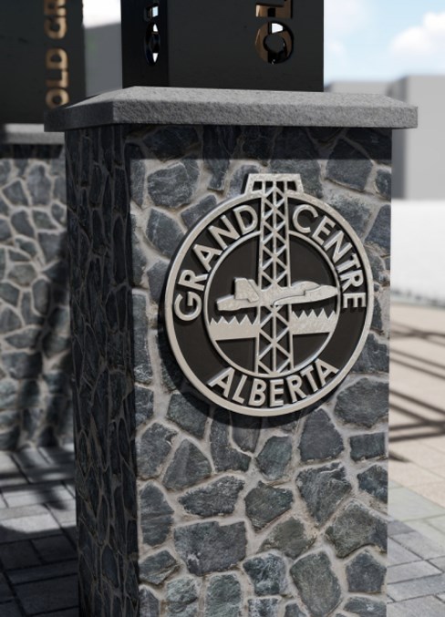  The entryway will mark the role Grand Centre had on the history of Cold Lake.